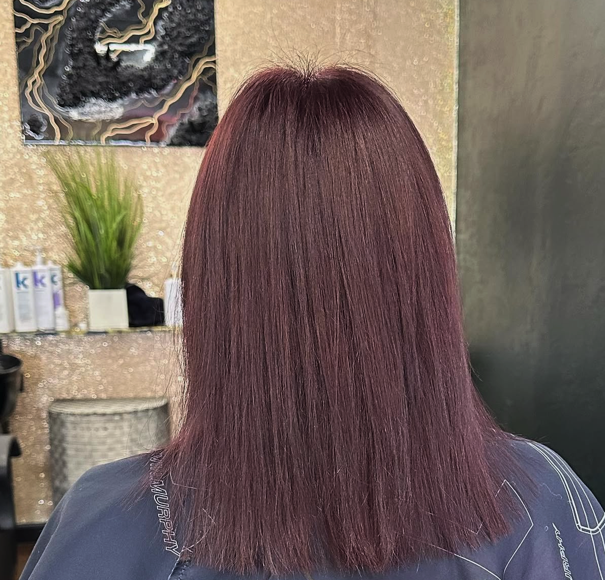 All over color hair result