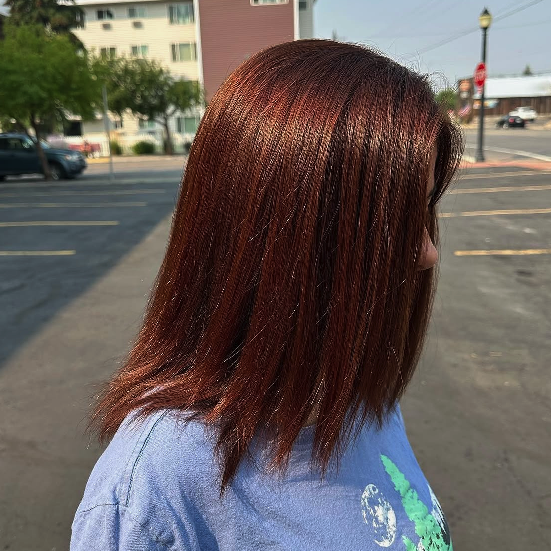 All over color hair result